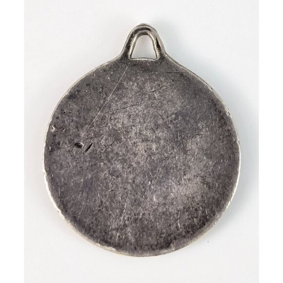 Silver Saint St Christopher Medal Pendant Vintage Hallmarked - Picture 3 of 4